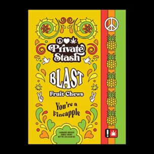 Private Stash Fruit Chew Blast | 100mg You're A Fineapple